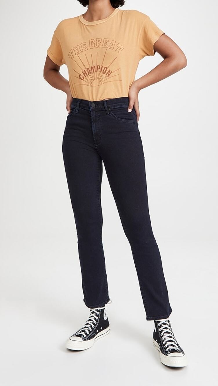 Mother Insider Ankle High Rise Cropped Bootcut Jean Holding Hands Size 25